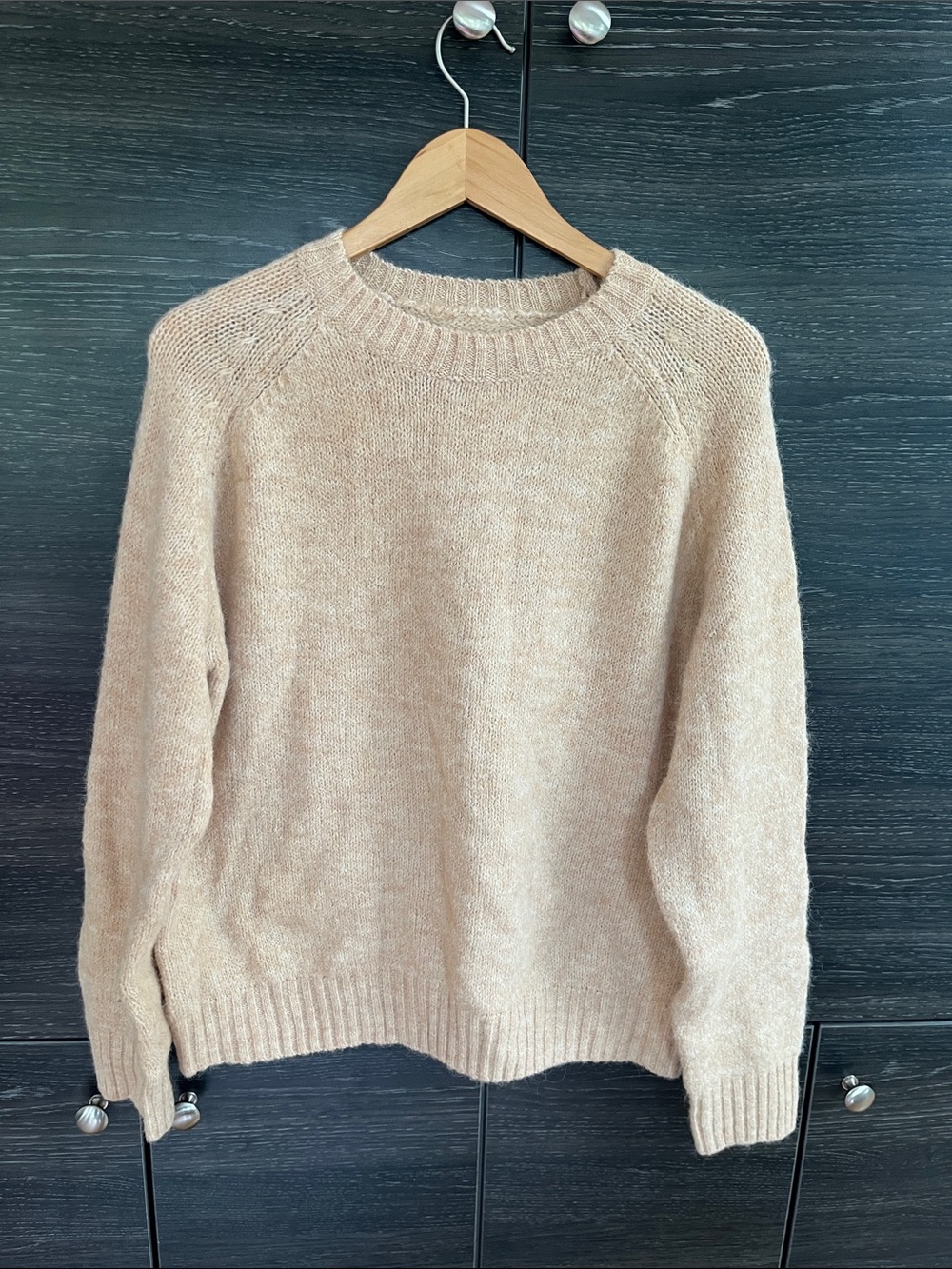 New Beige Mohair Sweater XL
